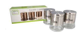 Glass Canister Set 3PCS 