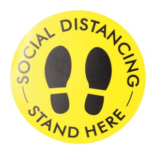 Social Distance Floor Vinyl Sticker