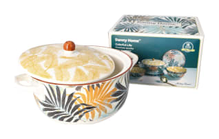 Tropical Casserole Dish With Lid 1.85L