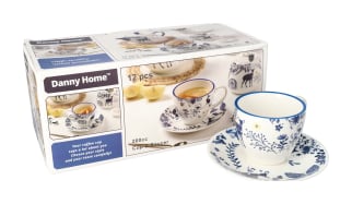 12Pcs Cup and Saucer Set