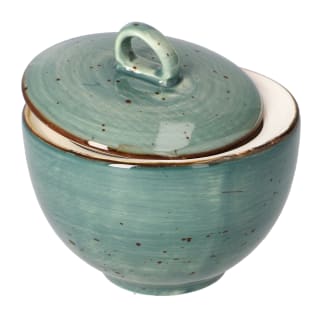 Green Line Sugar Pot 10cm 