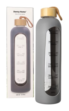 Borosilicate Glass Bottle With Silicone Cover 1L - default