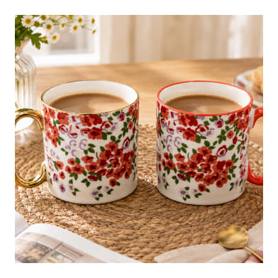Porcelain Coffee Mug Set 2pcs 450ml