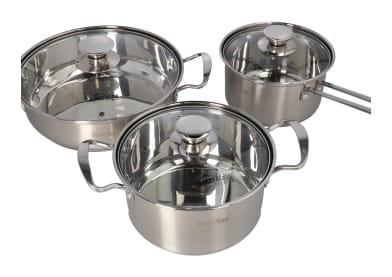 6Pcs Stainless Cookware Set