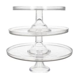 Glass Cake Stand 30cm - default