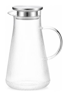 Vertical Stripe Glass Pitcher 1.75L