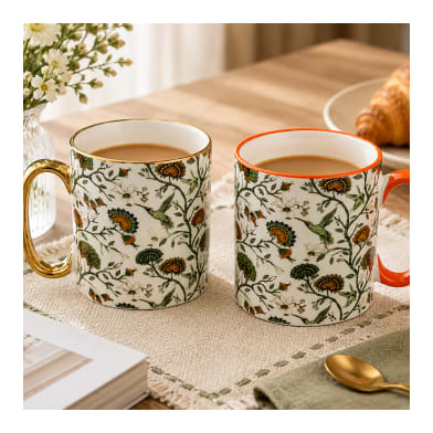 Porcelain Coffee Mug Set 2pcs 450ml