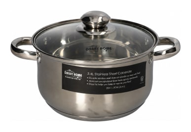 Casserole Pot &amp; Lid 3.4L