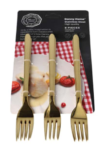 Gold Dinner Fork Set 6pcs 20.5cm