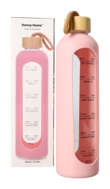 Borosilicate Glass Bottle With Silicone Cover1L - default