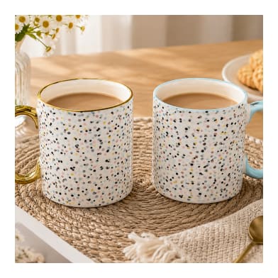 Porcelain Coffee Mug Set 2pcs 450ml