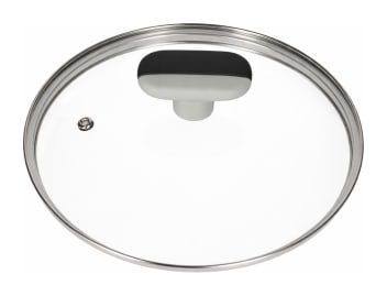 Steel &amp; Glass Pot Lid 21.3cm