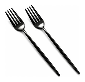 Black Dinner Fork 2pcs 