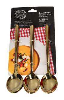 Gold Dinner Spoon Set 6pcs 20.7cm - default