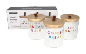 Glass Canister Set 3pcs 750ml