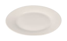 White Ceramic Dessert Plate 18cm