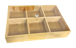 6 Division Bamboo Platter - default