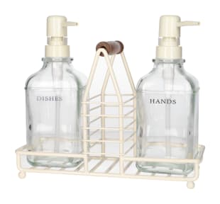 Glass Hand &amp; Dish Soap Dispenser 3pcs