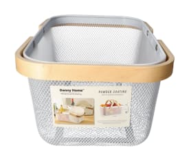 Mesh Stainless Steel Storage Basket 40cm