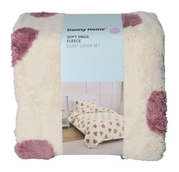 Soft Snug Fleece Single Duvet Cover Set - default