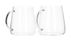 2Pcs Glass Mug 450ml