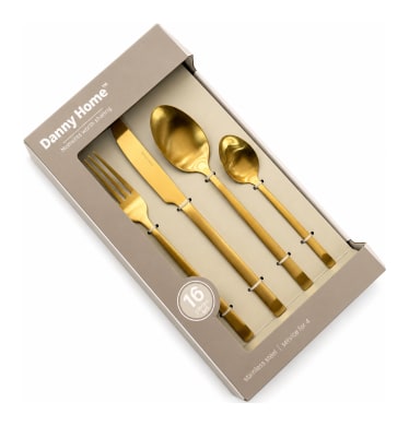 Gold 16-Piece Cutlery Set - default