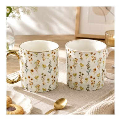 Porcelain Coffee Mug Set 2pcs 450ml