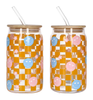 Cola Drinking Glass Cup 2pcs 500ml