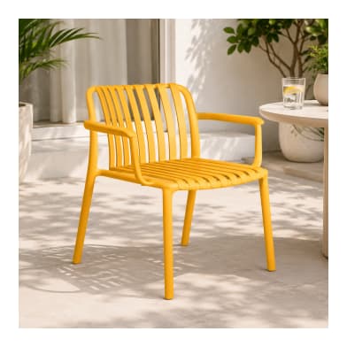 Yellow Outdoor ArmChair 46cm