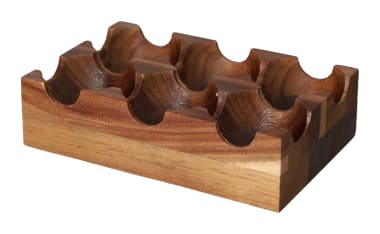 Natural Acacia Wood Egg Rack 15.2cm
