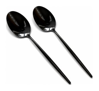 Black Dinner Spoon 2pcs 