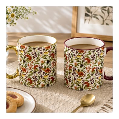 Porcelain Coffee Mug Set 2pcs 450ml