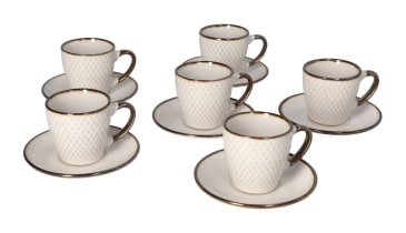 Espresso Cup And Saucer Set 12pcs - default