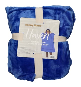 Flannel Plush Hooded Blanket 120cm