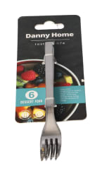 6Pcs Silver Dessert Fork 14.5cm - default