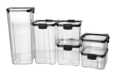 Plastic Food Storage Container Set 6pcs