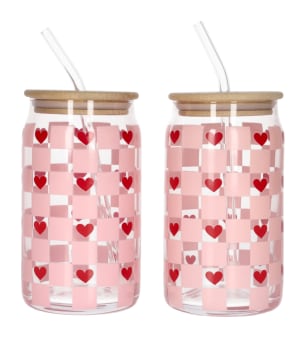 Cola Drinking Glass Cup 2pcs 500ml