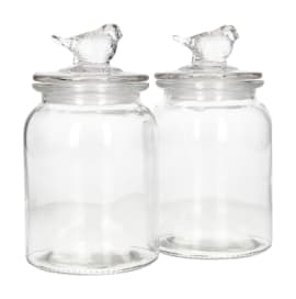 Storage Glass Jars 2Pcs