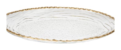 Oval Glass Serving Platter 37.5cm - default