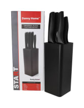Black Knife Set 6Pcs  - default