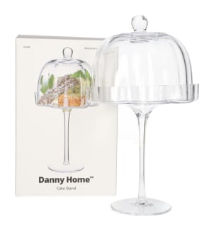 Glass Cake Stand 30cm - default