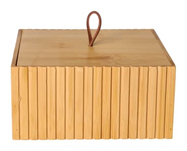 Bamboo Storage Box With Lid - default