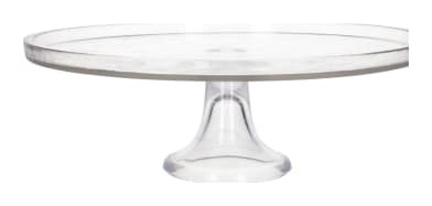 Glass Cake Stand 30cm - default