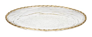 Oval Glass Serving Platter 32cm - default