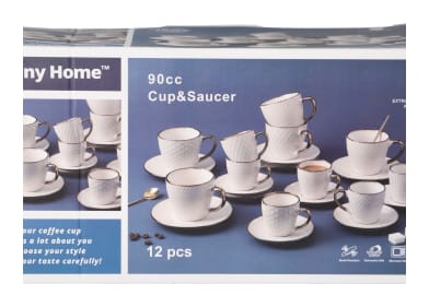 Espresso Cup And Saucer Set 12pcs - default