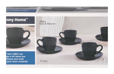 Espresso Cup And Saucer Set 12pcs - default