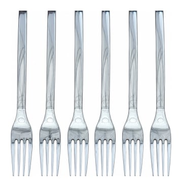 6Pcs Silver Dinner Fork 20cm