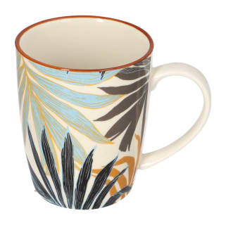 Tropical Leaf Coffee Mug 13cm