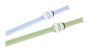 2Pcs Reusable Glass Heat Resistant Straws 20cm - default