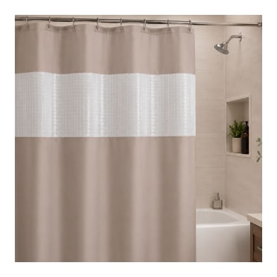 Splicing Shower Curtain 180cm